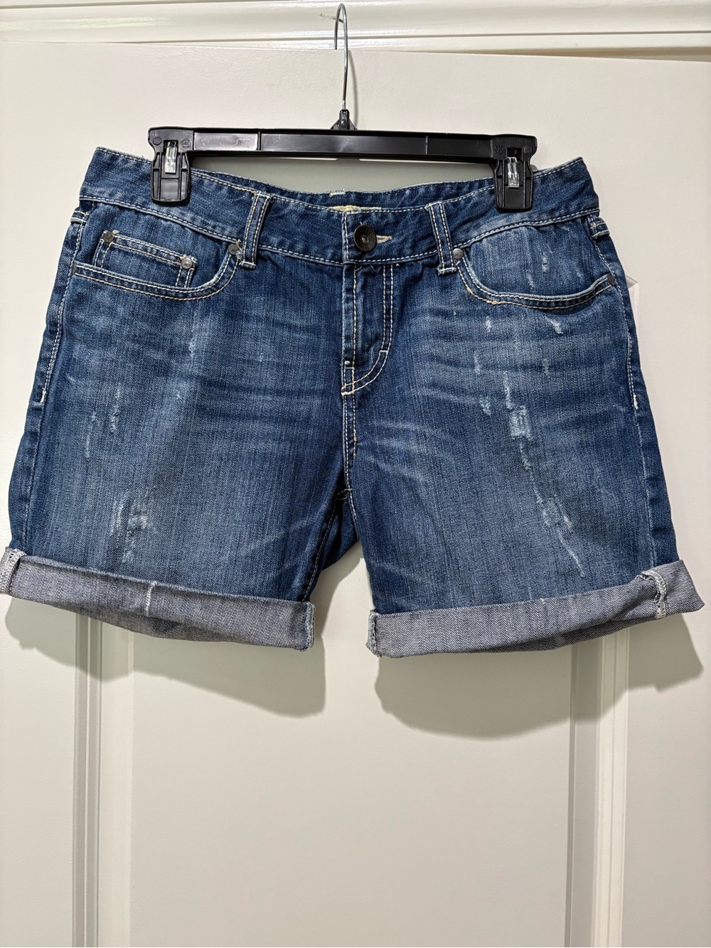 BKE Denim Hannah Cuffed Denim Shorts Size 30